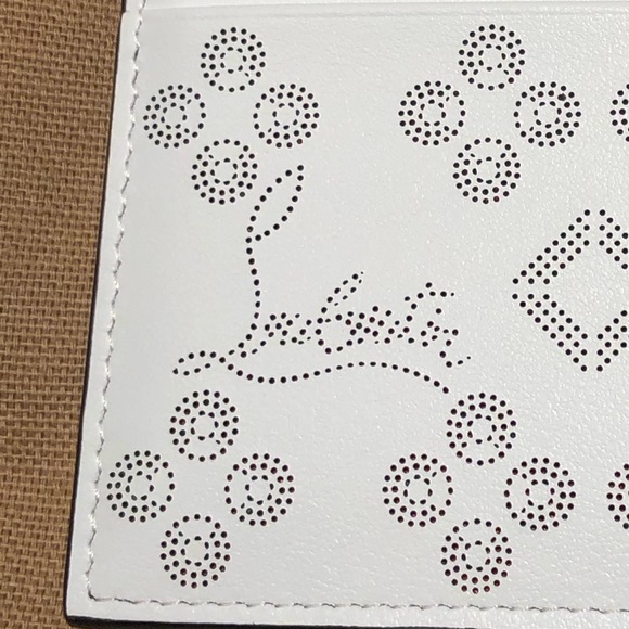 Christian Louboutin-W Kios Loubinthesky Laser-Cut Card Case - Picture 10 of 13